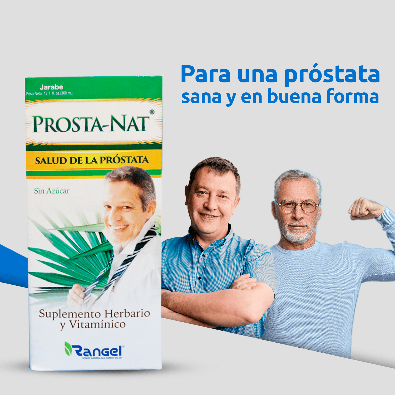 Rangel Suplemento herbario y vitaminico Jarabe Prosta-Nat para la salud de la prostata